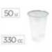 VASO DE PLASTICO COLOR TRANSPARENTE 330 CC PAQUETE DE 50 UNIDADES