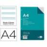 Recambio Liderpapel Din A4 4 taladros 100 gr pauta 2.5 mm