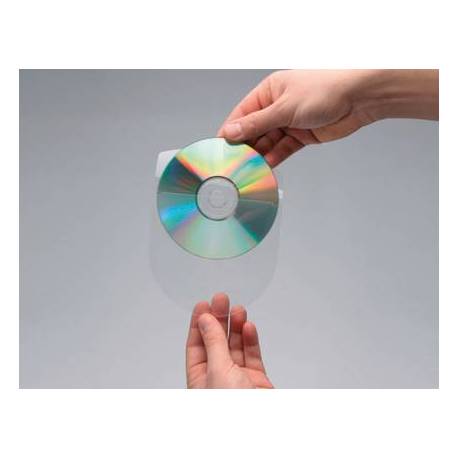 Funda autoadhesiva CD Q-Connect con solapa