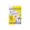 ROTULADOR MARCA JOVI LETTERING DOBLE PUNTA FINA Y PINCEL ESTUCHE 12 UNIDADES COLORES SURTIDOS