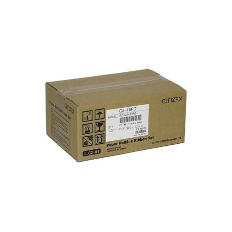 PAPEL SUBLIMACION MARCA CITIZEN 10X15 CM 300 IMPRESIONES POR ROLLO PARA IMPRESORA CZ-01