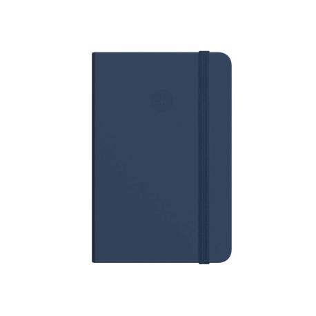 CUADERNO CON GOMILLA ANTARTIK NOTES TAPA BLANDA DIN A6 CUADRICULA AZUL MARINO 100 HOJAS 80 GR FSC