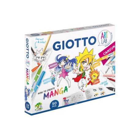 SET CREATIVO MARCA GIOTTO ART LAB MANGA