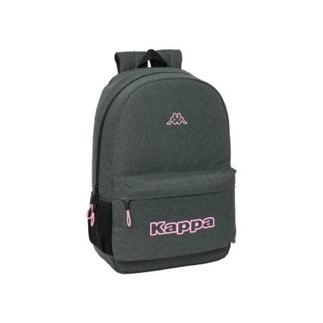 MOCHILA ESCOLAR SAFTA ADAPTABLE A CARRO KAPPA SILVER PINK 140X300X460 MM POLIESTER