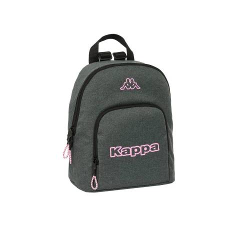 MOCHILA GUARDERIA SAFTA KAPPA SILVER PINK 130X250X300 MM POLIESTER