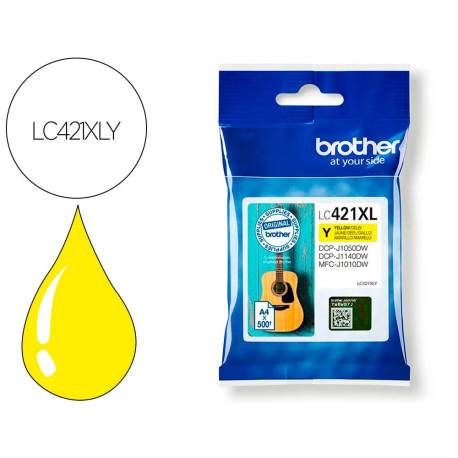 INK-JET BROTHER LC421XLY COLOR AMARILLO