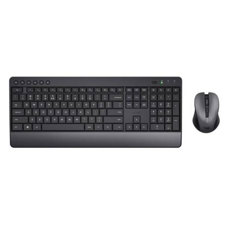 SET TECLADO + RATON MARCA TRUST TREZO INALAMBRICO ECO USB MICRO COLOR NEGRO