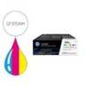 TONER HP 305A LASERJET PRO 300 / M351 / 400 / M451 / MFP M375 / MFP M475 PACK COLOR AMARILLO CIAN MAGENTA 2600 PAGINAS