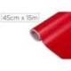 ROLLO ADHESIVO D-C-FIX COLOR ROJO SEÑALES MATE ANCHO 45 CM LARGO 15 MT