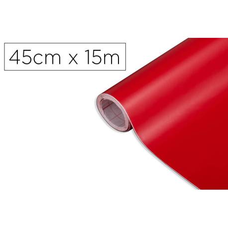 ROLLO ADHESIVO D-C-FIX COLOR ROJO SEÑALES MATE ANCHO 45 CM LARGO 15 MT