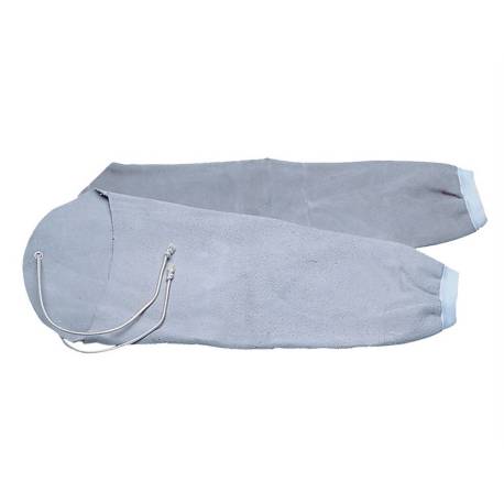 MANGUITO PARA SOLDADOR MARCA FARU CUERO AL CROMO PUÑO ELASTICO Y CORDON SUJECION SUPERIOR
