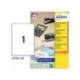 ETIQUETA ADHESIVA AVERY COLOR BLANCA BRILLANTE LASER 210X297 MM CAJA DE 40 UNIDADES