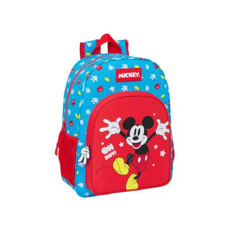 MOCHILA ESCOLAR SAFTA ADAPTABLE A CARRO MICKEY MOUSE FANTASTIC 140X330X420 MM