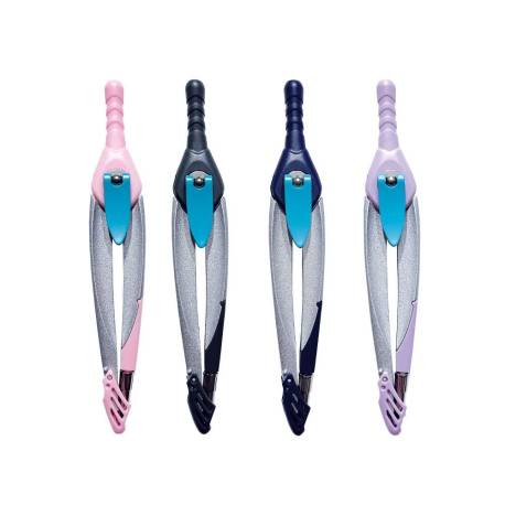 COMPAS MARCA LIDERPAPEL LOCK DEVICE CON ADAPTADOR UNIVERSAL Y TUBO DE MINAS EXPOSITOR CON 12 UNIDADES COLORES SURTIDOS