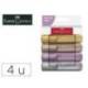 ROTULADOR FABER FLUORESCENTE TEXLINER 46 METALICO ESTUCHE 4 UNIDADES COLORES SURTIDOS