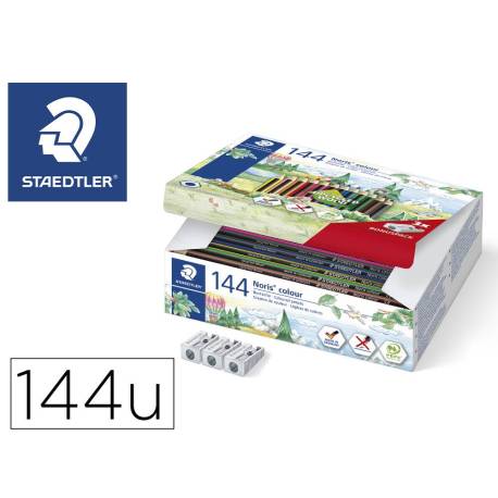 Lapices de Colores Staedtler Wopex Ecológicos Hexagonales 12 Colores Surtidos Caja 144 unidades