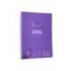 CUADERNO ESPIRAL LIDERPAPEL DIN A5 PAUTAGUIA TAPA PLASTICO 80H 90GR CUADRO PAUTADO 4 MM CON MARGEN VIOLETA