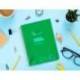 CUADERNO ESPIRAL LIDERPAPEL DIN A5 PAUTAGUIA TAPA PLASTICO 80H 90GR CUADRO PAUTADO 4MM CON MARGEN VERDE