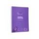 CUADERNO ESPIRAL LIDERPAPEL DIN A5 PAUTAGUIA TAPA PLASTICO 80H 90GR CUADRO PAUTADO 3 MM CON MARGEN VIOLETA