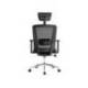 SILLA GIRATORIA Q-CONNECT NEGRO ERGONOMICA RESPALDO ALTO Y REPOSACABEZA AJUSTABLE EN ALTURA 1180+100X630X625 MM