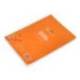 CUADERNO ESPIRAL LIDERPAPEL DIN A5 PAUTAGUIA TAPA PLASTICO 80H 90GR CUADRO PAUTADO 4MM NARANJA