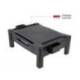 SOPORTE Q-CONNECT PARA MONITOR/IMPRESORA CON CAJON Y AJUSTABLE A DOS ALTURAS 10,3CM A 13,3CM NEGRO