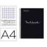 CUADERNO ESPIRAL MARCA MIQUELRIUS NOTEBOOK 1 EMOTIONS TAPA FORRADA DIN A4 MICROPERFORADO 80 HOJAS 90G/M2 CUADRO 5 MM