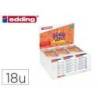 ROTULADOR MARCA EDDING PUNTA FIBRA 1200 GOOD VIBES EXPOSITOR CON 18 CAJAS DE 6 COLORES SURTIDOS