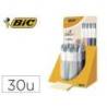 BOLIGRAFO MARCA BIC CUATRO COLORES WOOD EXPOSITOR DE 30 UNIDADES COLORES SURTIDOS