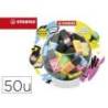 ROTULADOR MARCA STABILO BOSS MINI FLUORESCENTE BY SNOOZE ONE EXPOSITOR BOMBONERA DE 50 UNIDADES COLORES SURTIDOS