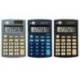 CALCULADORA MARCA LIDERPAPEL EXPOSITOR 16 UNIDADES COLORES BOLSILLO XF08 8 DIGITOS SOLAR Y PILAS 98X62X8 MM