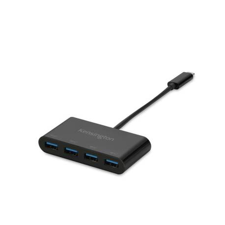 HUB MARCA KENSINGTON CH1200 USB-C DE 10GBPS CARGADOR Y 4 PUERTOS USB-A 3.2