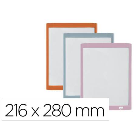 PIZARRA BLANCA MARCA NOBO MAGNETICA CON BORRADOR IMAN Y ROTULADOR MARCO COLORES PASTEL SURTIDOS 216X280 MM