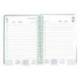 AGENDA ESPIRAL LIDERPAPEL SYROS A5 2025 DIA PAGINA COLOR VERDE PAPEL 60 GR CATALAN