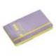 CUADERNO CON GOMILLA ANTARTIK NOTES TAPA BLANDA DIN A6 CUADRICULA MORADO Y AMARILLO 100 HOJAS 80 GR FSC