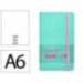 CUADERNO CON GOMILLA ANTARTIK NOTES TAPA BLANDA DIN A6 HOJAS LISAS ROSA Y TURQUESA 100 HOJAS 80 GR FSC