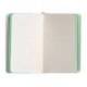 CUADERNO CON GOMILLA ANTARTIK NOTES TAPA BLANDA DIN A6 RAYAS GRIS Y TURQUESA 100 HOJAS 80 GR FSC