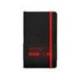 CUADERNO CON GOMILLA ANTARTIK NOTES TAPA BLANDA DIN A6 RAYAS NEGRO Y ROJO 100 HOJAS 80 GR FSC