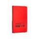 CUADERNO CON GOMILLA ANTARTIK NOTES TAPA BLANDA DIN A6 CUADRICULA ROJO 100 HOJAS 80 GR FSC