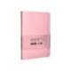 CUADERNO CON GOMILLA ANTARTIK NOTES TAPA DURA DIN A5 HOJAS CUADRICULA ROSA PASTEL 100 HOJAS 80 GR FSC