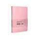 CUADERNO CON GOMILLA ANTARTIK NOTES TAPA DURA DIN A5 HOJAS RAYAS ROSA PASTEL 100 HOJAS 80 GR FSC