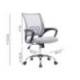 SILLA MARCA Q-CONNECT OFICINA SIENA MALLA BASE METALICA ALT MAX 1000 ANC 560 PROF 570 RUEDAS PREMIUM COLOR BLANCO GRIS