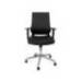 SILLA GIRATORIA Q-CONNECT RESPALDO MEDIO DE SIMILPIEL REGULABLE EN ALTURA 980+100X630X625 MM COLOR NEGRO