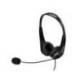 AURICULAR MARCA Q-CONNECT BIAURAL DIADEMA CON MICROFONO Y CONTROL DE VOLUMEN CONEXION USB COLOR NEGRO