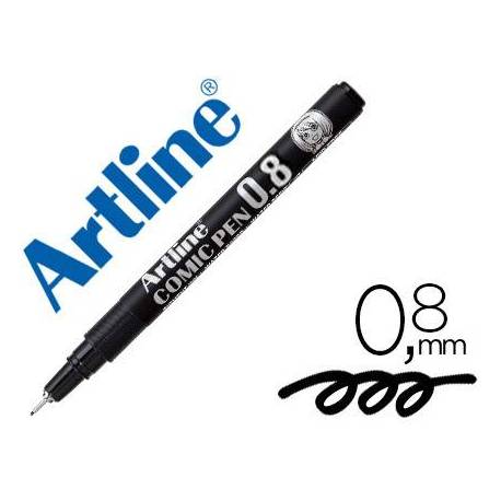 Rotulador Negro Artline EK-2805 Calibrado Micrométrico 0,8 mm