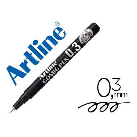 Rotulador Negro Artline EK-2805 Calibrado Micrométrico 0,3 mm