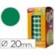 Gomets Apli circulares verdes 20mm