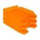 Bandeja sobremesa plastico q-connect naranja transparente240x70x340 mm