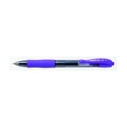 BOLIGRAFO PILOT G-2 VIOLETA TINTA GEL RETRACTIL SUJECION DE CAUCHO