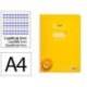 CUADERNO ESPIRAL LIDERPAPEL DIN A4 PAUTAGUIA TAPA PLASTICO 80H 90GR CUADRO PAUTADO 3MM CON MARGEN AMARILLO